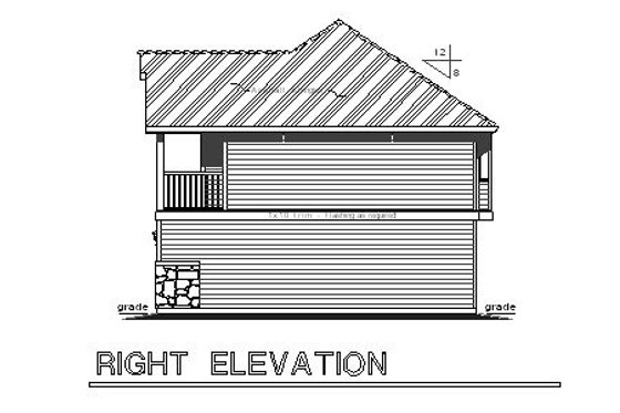 Exterior - Other Elevation for Traditional House Plan #18-319 - 2 bed, 2 bath