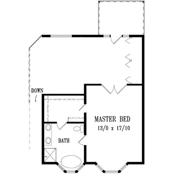 Floor Plan - Upper Floor Plan #1-1156