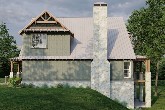 Exterior - Other Elevation for Country House Plan #17-2452 - 5 bed, 3 bath