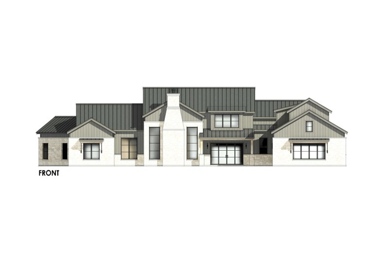 Dream House Plan - Exterior - Front Elevation 6 for Farmhouse House Plan #1096-4 - 4 bed, 4.5 bath