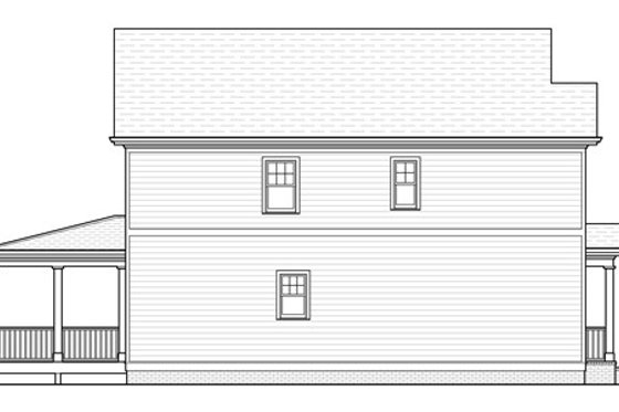 Exterior - Other Elevation 1 for Traditional House Plan #483-1 - 4 bed, 3 bath