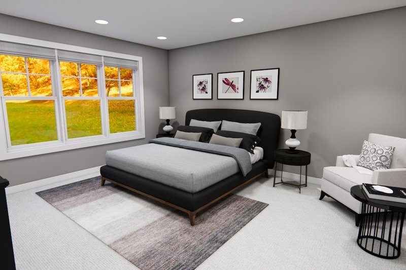 Home Plan - Interior - Master Bedroom for Craftsman House Plan #51-1368 - 4 bed, 3.5 bath