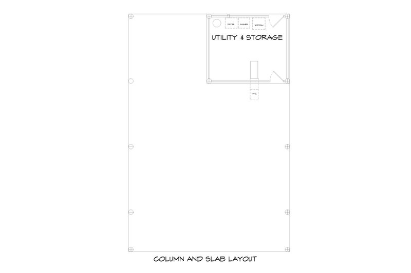 House Blueprint - Floor Plan - Lower Floor for Beach House Plan #932-274 - 4 bed, 4 bath