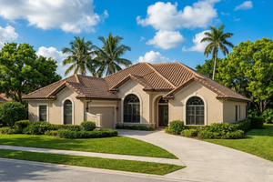 Mediterranean Exterior - Front Elevation Plan #17-1135