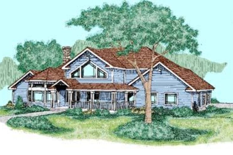 House Blueprint - Traditional Exterior - Front Elevation Plan #60-244