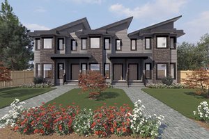 Contemporary Exterior - Front Elevation Plan #1101-28