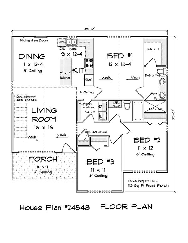 Dream House Plan - Cottage Floor Plan - Main Floor Plan #513-2341