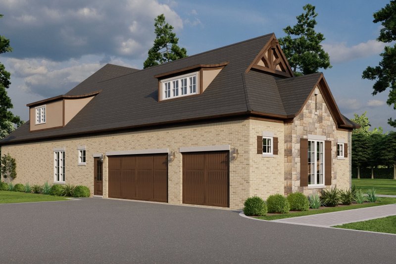 Dream House Plan - Exterior - Front Elevation 5 for European House Plan #17-3416 - 4 bed, 4.5 bath