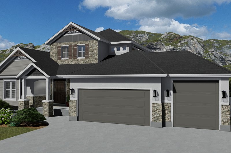 Architectural House Design - Exterior - Front Elevation 5 for Traditional House Plan #1060-69 - 5 bed, 4.5 bath