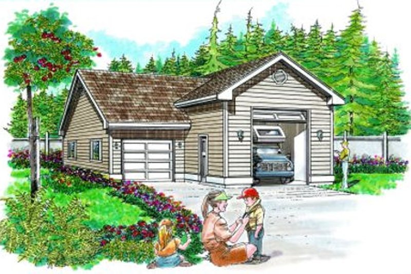 Traditional Style House Plan - 0 Beds 0 Baths 984 Sq/Ft Plan #47-504