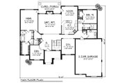European Style House Plan - 2 Beds 2.5 Baths 2434 Sq/Ft Plan #70-875 
