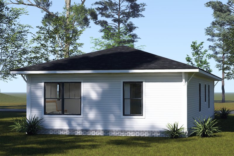 Home Plan - Exterior - Rear Elevation for Modern House Plan #513-2475 - 3 bed, 2 bath