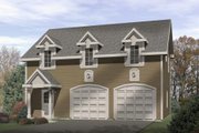 Colonial Style House Plan - 1 Beds 1 Baths 1240 Sq/Ft Plan #22-432 
