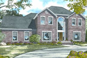 Traditional Exterior - Front Elevation Plan #17-213