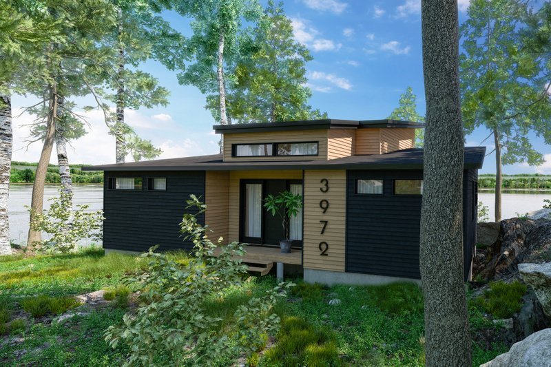 House Plan Design - Modern Exterior - Front Elevation Plan #23-2747