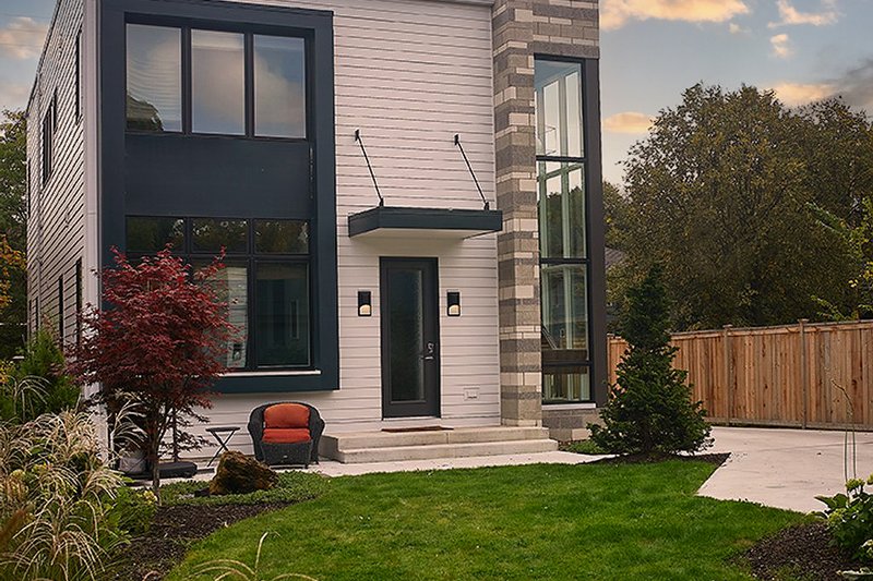 Architectural House Design - Exterior - Rear Elevation 1 for Contemporary House Plan #928-296 - 3 bed, 2.5 bath