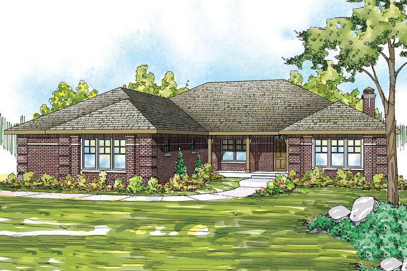 Home Plan - Traditional Exterior - Front Elevation Plan #124-885