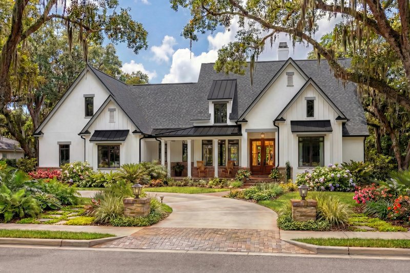 House Design - Exterior - Front Elevation 5 for Farmhouse House Plan #120-296 - 4 bed, 3.5 bath