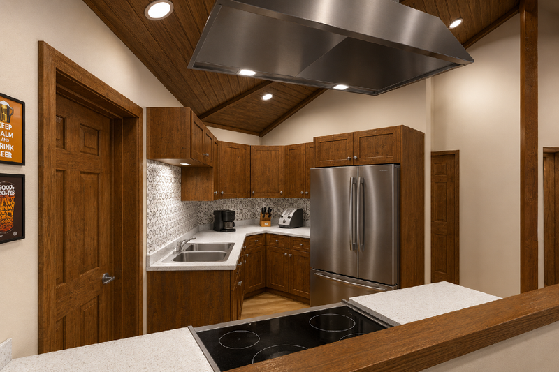 Dream House Plan - Interior - Kitchen for Cottage House Plan #126-312 - 1 bed, 1 bath