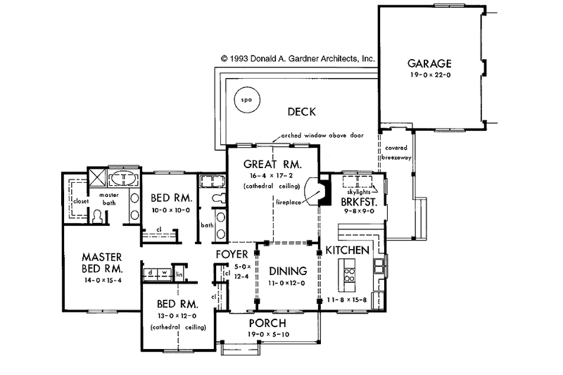 Home Plan - Floor Plan - Main Floor for Country House Plan #929-152 - 3 bed, 2 bath
