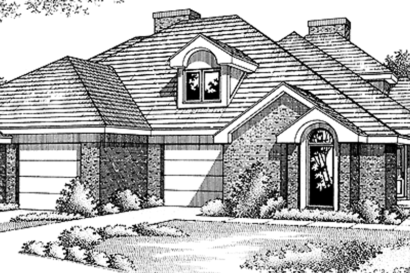 House Design - Prairie Exterior - Front Elevation Plan #310-1142