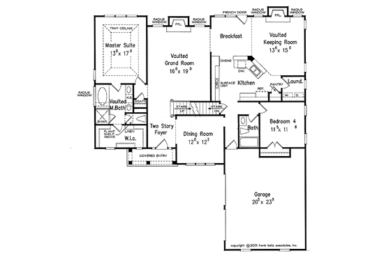 Floor Plan - Main Floor for Country House Plan #927-609 - 4 bed, 3 bath