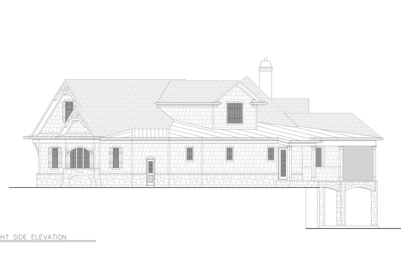 House Design - Exterior - Other Elevation 2 for Craftsman House Plan #54-700 - 3 bed, 2 bath