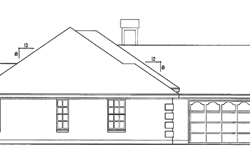 House Plan Design - Exterior - Other Elevation for Traditional House Plan #40-502 - 4 bed, 2 bath