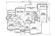 European Style House Plan - 3 Beds 2 Baths 2559 Sq/Ft Plan #5-229 