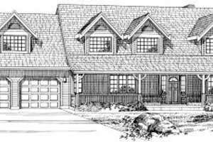 Country Exterior - Front Elevation Plan #47-591