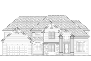 House Design - Exterior - Front Elevation for Traditional House Plan #328-374 - 4 bed, 3.5 bath