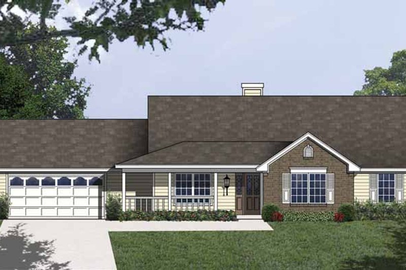Dream House Plan - Traditional Exterior - Front Elevation Plan #40-498
