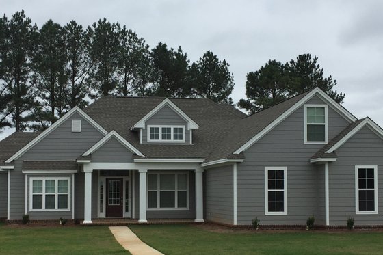 Exterior - Front Elevation 3 for Traditional House Plan #63-402 - 4 bed, 3 bath