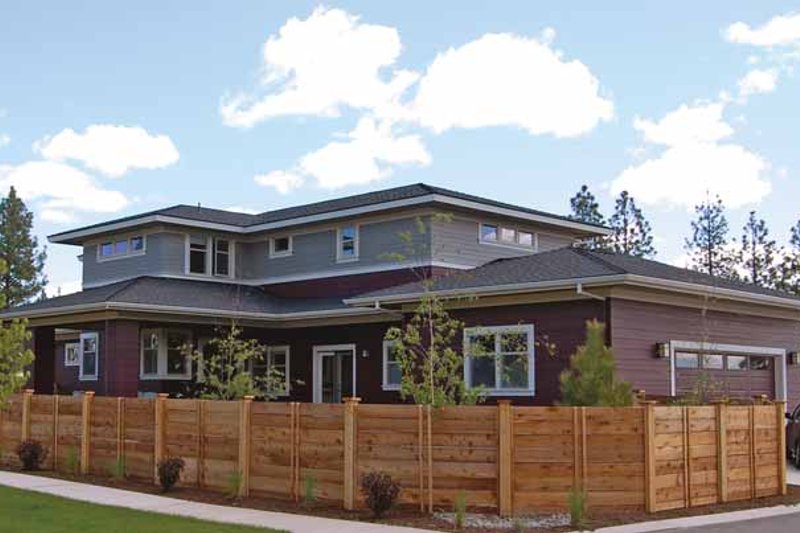 Dream House Plan - Exterior - Rear Elevation for Prairie House Plan #895-62 - 4 bed, 2.5 bath