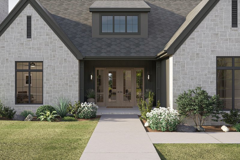 House Plan Design - Exterior - Covered Porch for Cottage House Plan #455-738 - 4 bed, 3.5 bath
