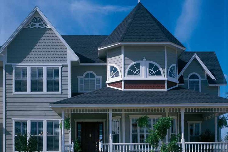 Architectural House Design - Victorian Exterior - Front Elevation Plan #417-667