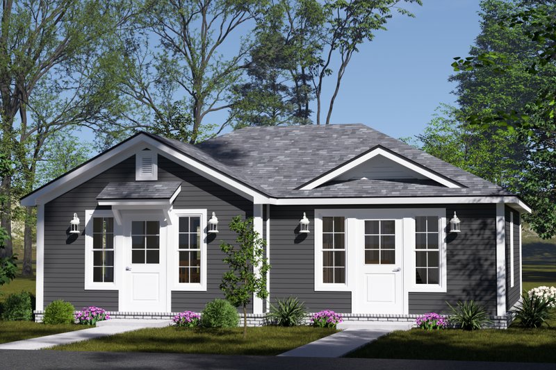 House Blueprint - Cottage Exterior - Front Elevation Plan #513-2405