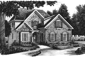 Exterior - Front Elevation 3 for Country House Plan #927-829 - 3 bed, 3 bath