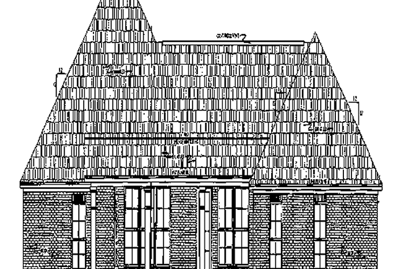 Architectural House Design - Exterior - Rear Elevation for Country House Plan #21-412 - 4 bed, 3 bath
