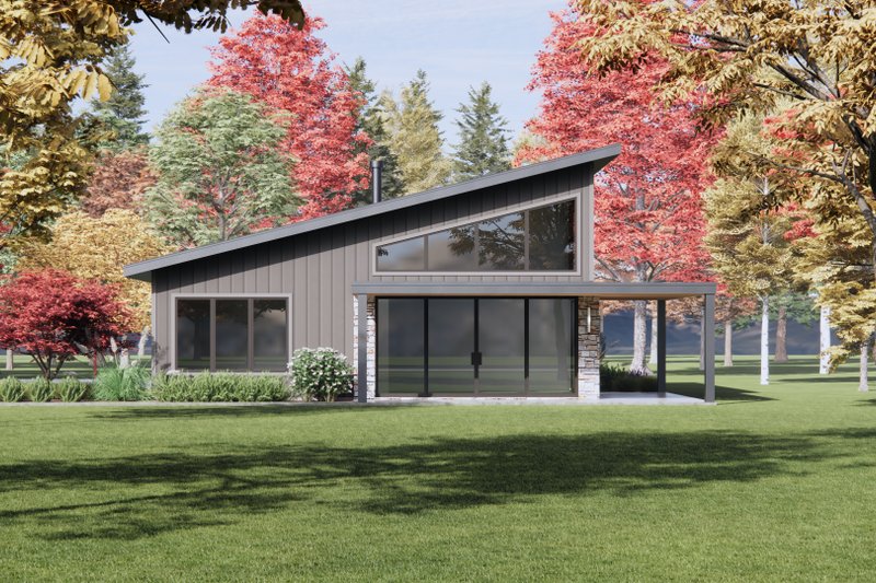 Dream House Plan - Modern Exterior - Front Elevation Plan #1096-118