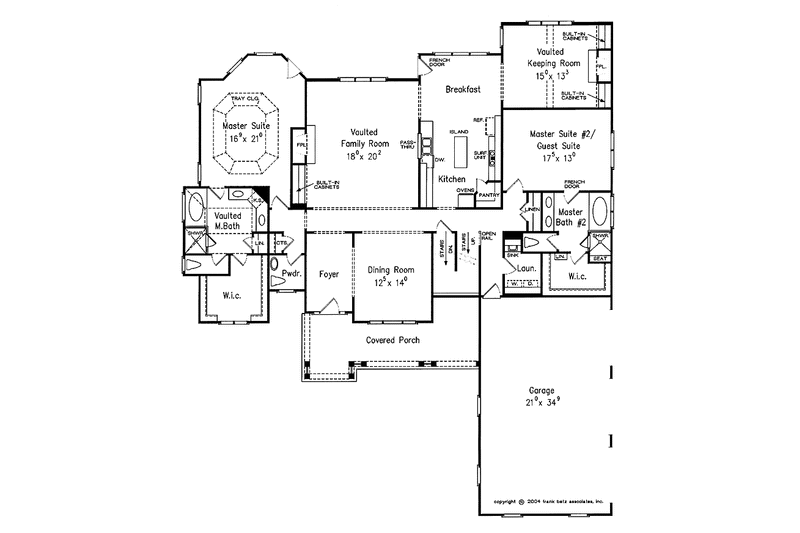 Dream House Plan - Floor Plan - Main Floor for Country House Plan #927-289 - 5 bed, 4.5 bath