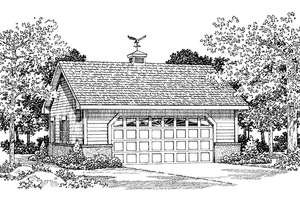 Exterior - Front Elevation House Plan #72-1142, 0 bath