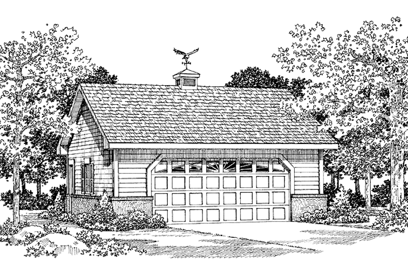 House Blueprint - Exterior - Front Elevation Plan #72-1142