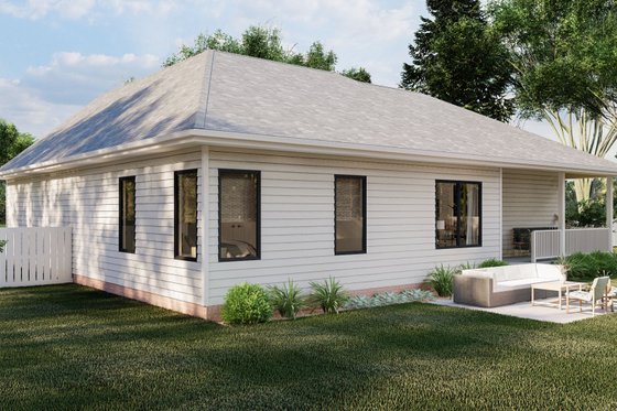 Exterior - Other Elevation 1 for Farmhouse House Plan #455-224 - 3 bed, 2 bath