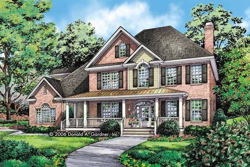 Architectural House Design - Traditional Exterior - Front Elevation Plan #929-801