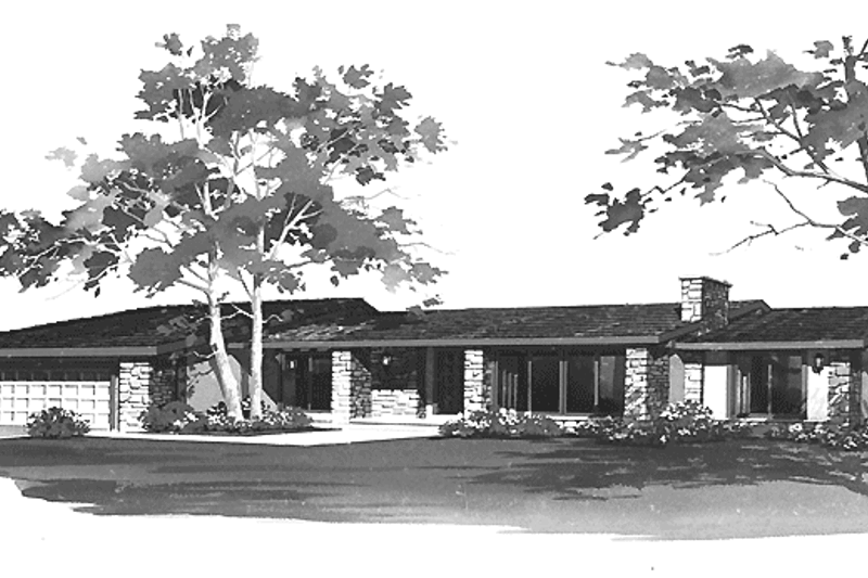 Dream House Plan - Adobe / Southwestern Exterior - Front Elevation Plan #72-717