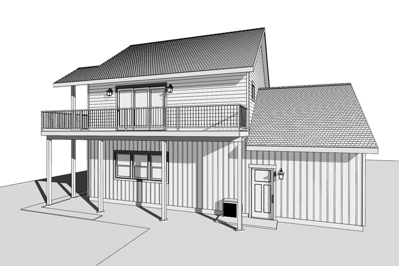 Architectural House Design - Exterior - Other Elevation for Farmhouse House Plan #1099-10 - 1 bed, 1 bath