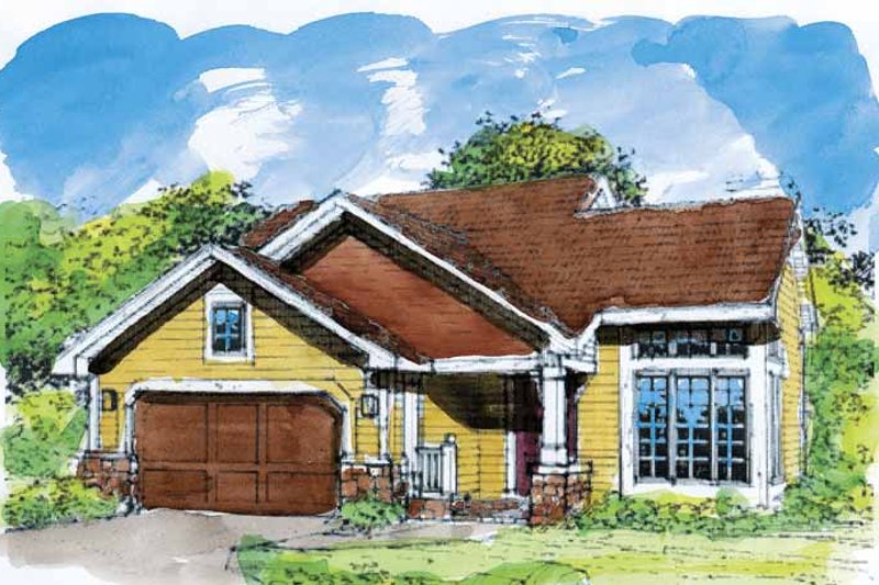 Home Plan - Craftsman Exterior - Front Elevation Plan #320-568