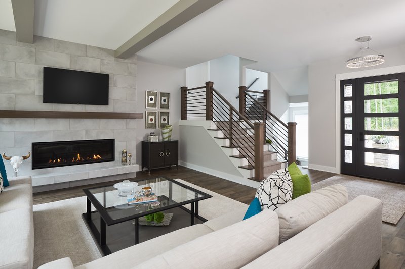 Architectural House Design - Interior - Family Room 1 for Modern House Plan #928-395 - 4 bed, 4.5 bath