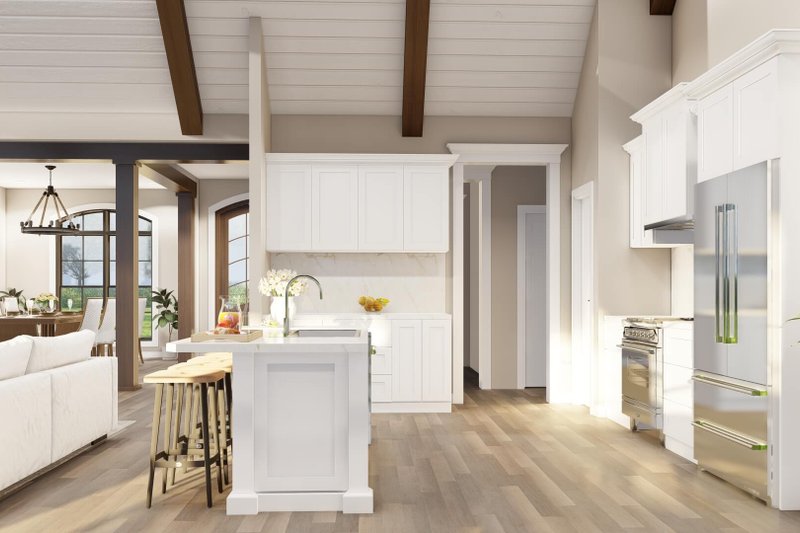 House Blueprint - Interior - Kitchen 1 for European House Plan #17-3440 - 4 bed, 3 bath